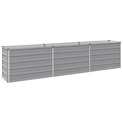 Raised Garden Bed Grey 240 x 40 x 55 cm cold-rolled steel