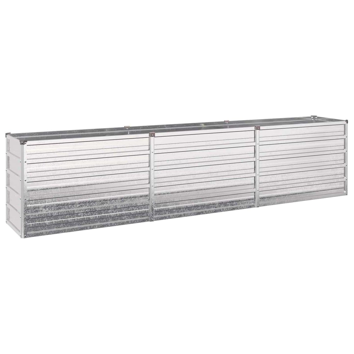 Raised Garden Bed Silver 240 x 40 x 55 cm galvanized