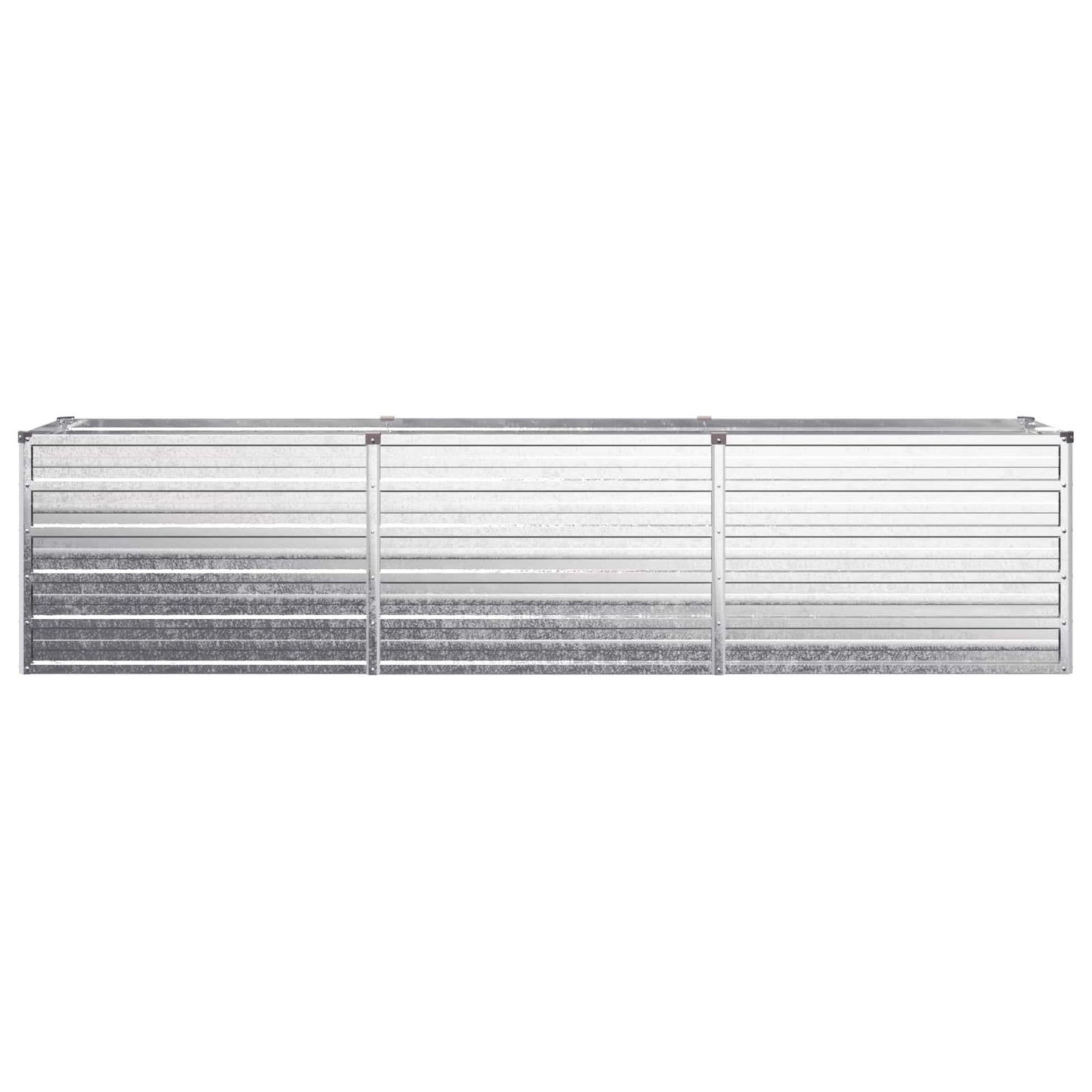Raised Garden Bed Silver 240 x 40 x 55 cm galvanized