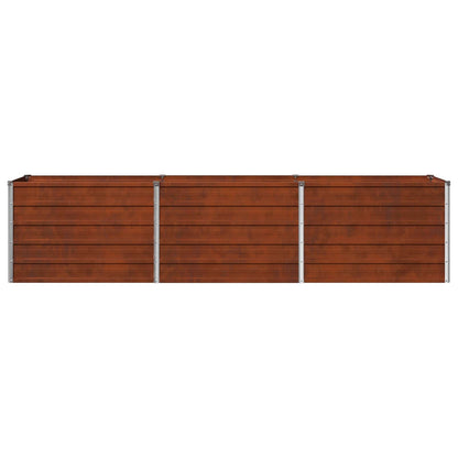 Raised Garden Bed Rusty 240 x 40 x 55 cm corton