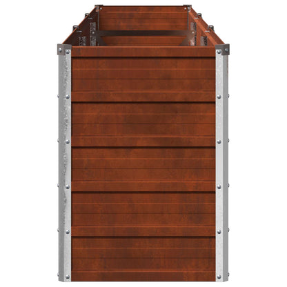 Raised Garden Bed Rusty 240 x 40 x 55 cm corton