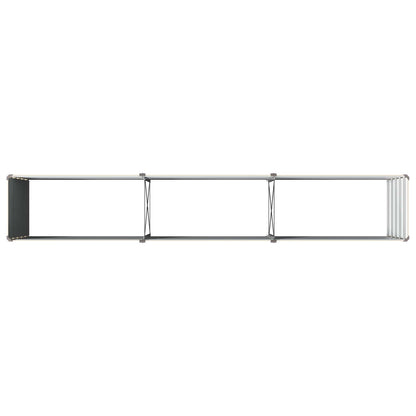 Raised Garden Bed Ivory 240 x 40 x 55 cm cold-rolled steel