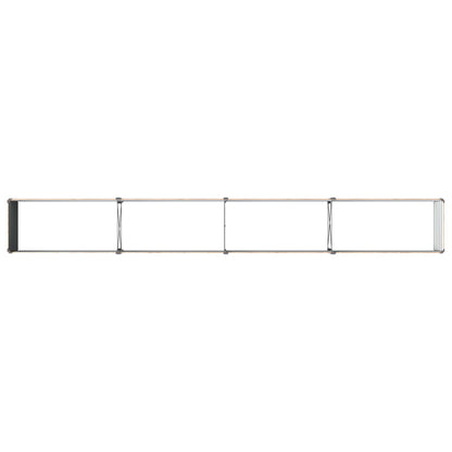 Raised Garden Bed Wood Brown 320 x 40 x 55 cm cold-rolled steel