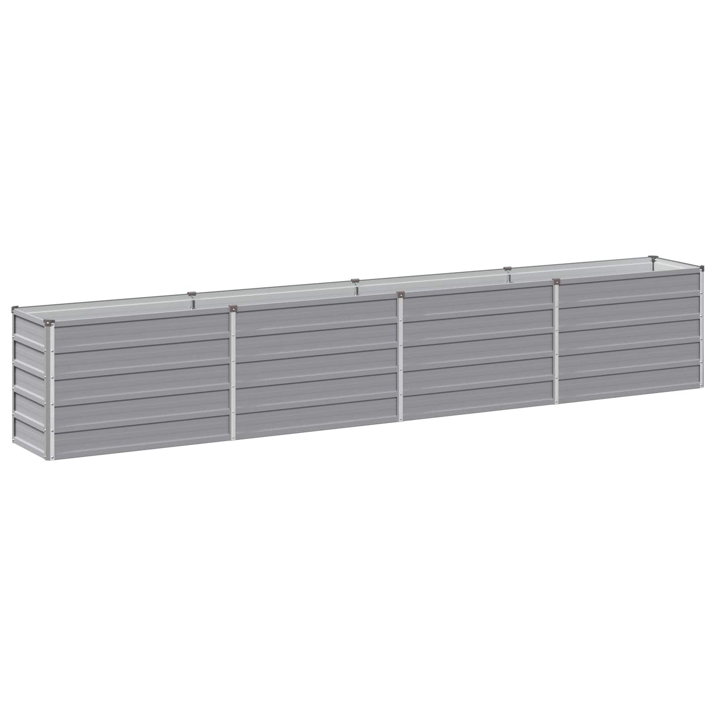 Raised Garden Bed Grey 320 x 40 x 55 cm cold-rolled steel
