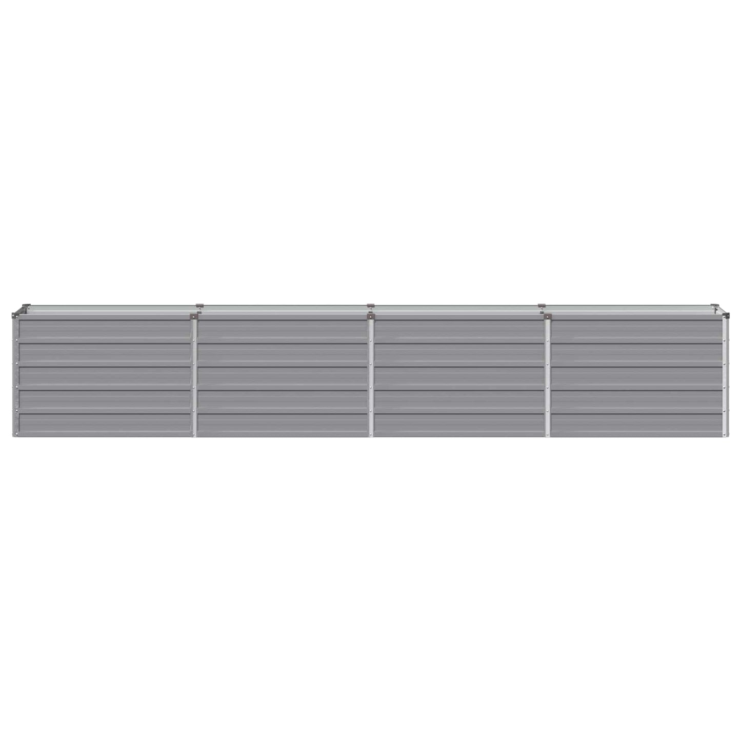 Raised Garden Bed Grey 320 x 40 x 55 cm cold-rolled steel