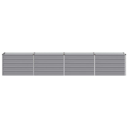 Raised Garden Bed Grey 320 x 40 x 55 cm cold-rolled steel