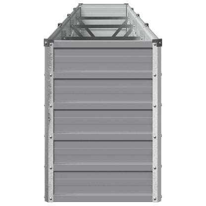 Raised Garden Bed Grey 320 x 40 x 55 cm cold-rolled steel