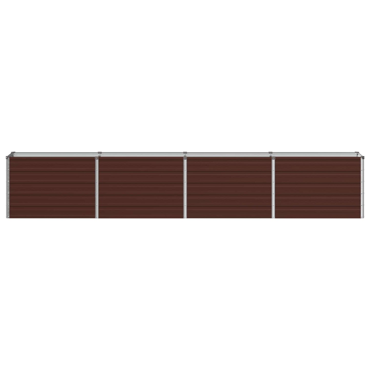 Raised Garden Bed Brown 320 x 40 x 55 cm cold-rolled steel