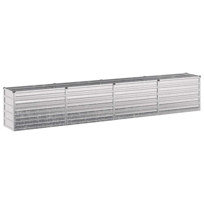 Raised Garden Bed Silver 320 x 40 x 55 cm galvanized