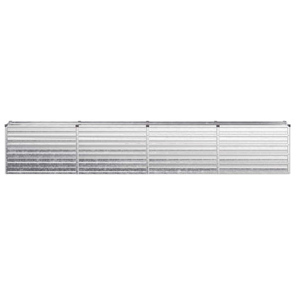 Raised Garden Bed Silver 320 x 40 x 55 cm galvanized