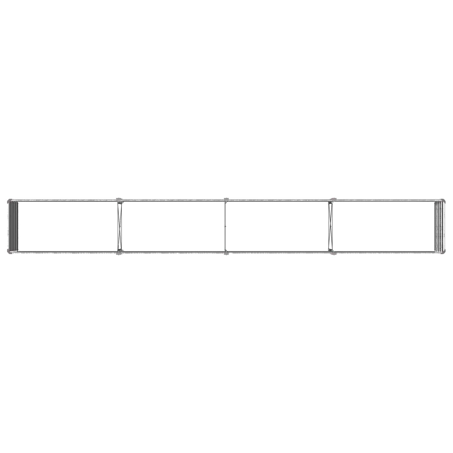 Raised Garden Bed Silver 320 x 40 x 55 cm galvanized