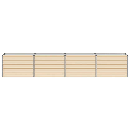 Raised Garden Bed Ivory 320 x 40 x 55 cm cold-rolled steel