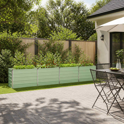 Raised Garden Bed Pastel Green 320 x 40 x 55 cm