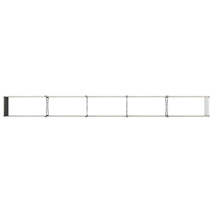Raised Garden Bed Wood Brown 400 x 40 x 55 cm cold-rolled steel
