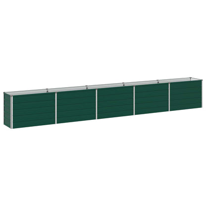 Raised Garden Bed Green 400 x 40 x 55 cm Galvanized steel