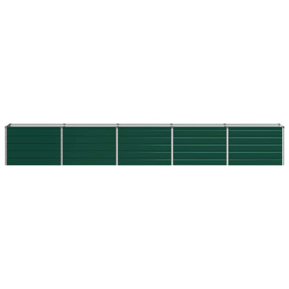 Raised Garden Bed Green 400 x 40 x 55 cm Galvanized steel