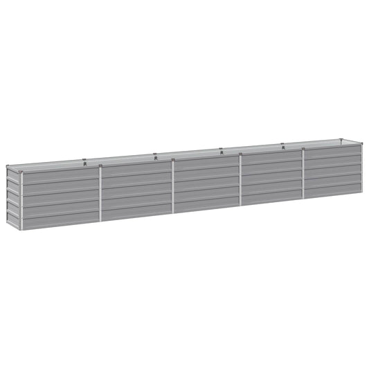 Raised Garden Bed Grey 400 x 40 x 55 cm cold-rolled steel
