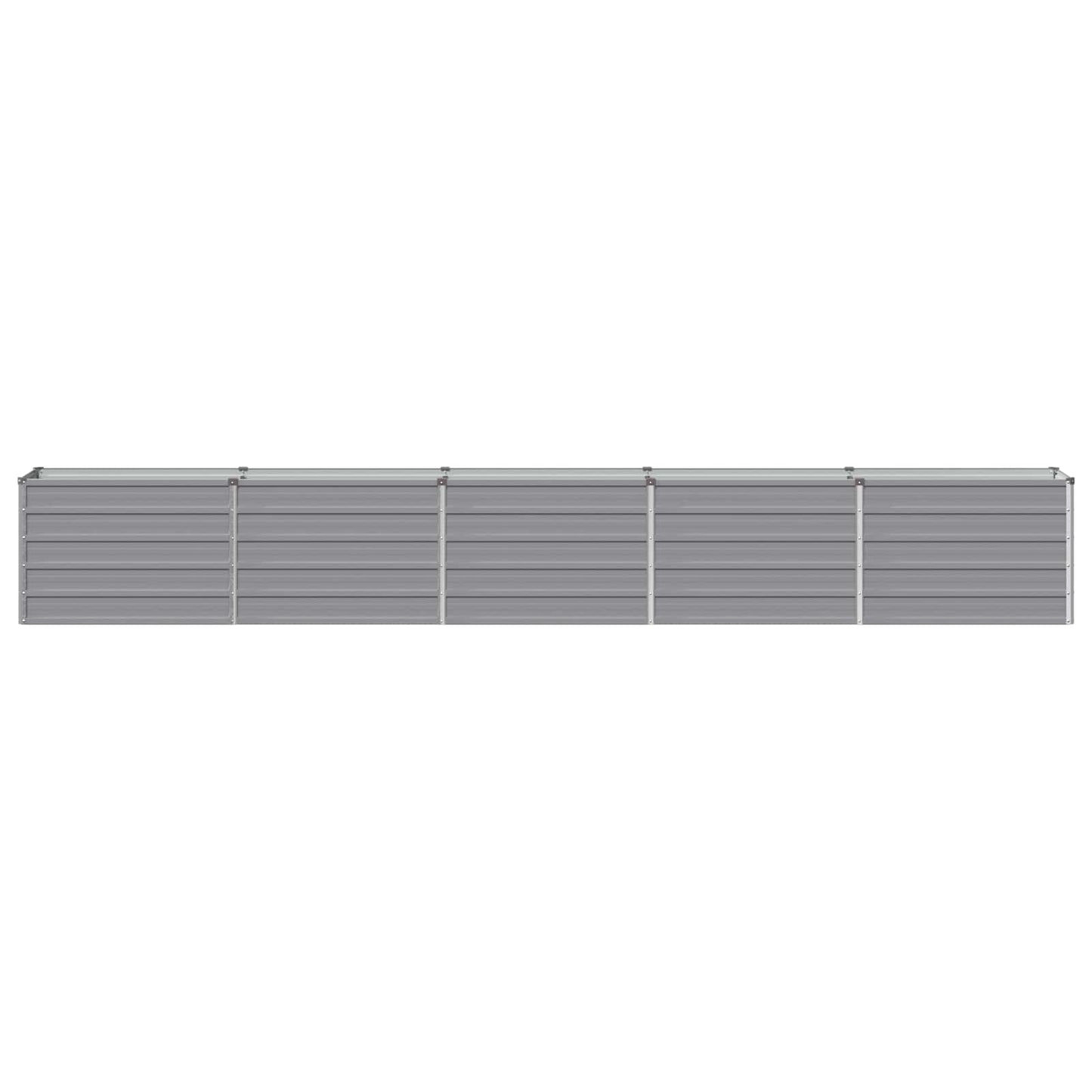 Raised Garden Bed Grey 400 x 40 x 55 cm cold-rolled steel
