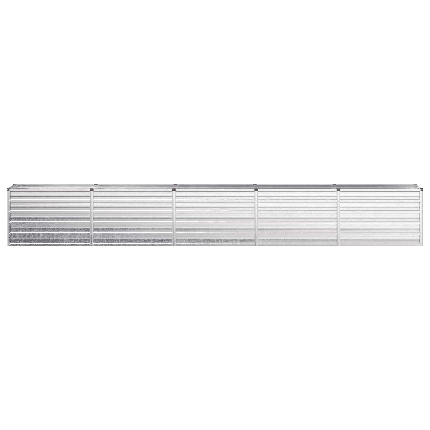 Raised Garden Bed Silver 400 x 40 x 55 cm galvanized