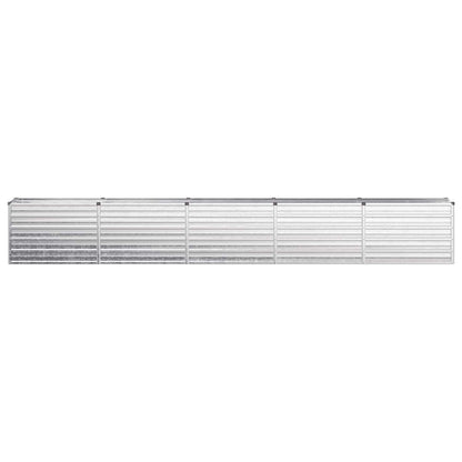 Raised Garden Bed Silver 400 x 40 x 55 cm galvanized