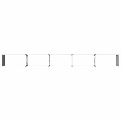 Raised Garden Bed Silver 400 x 40 x 55 cm galvanized