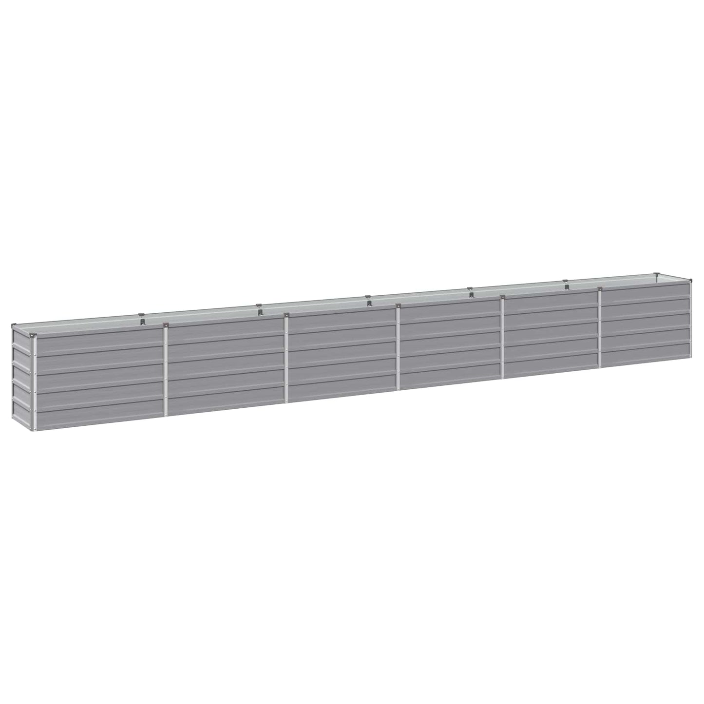 Raised Garden Bed Grey 480 x 40 x 55 cm cold-rolled steel