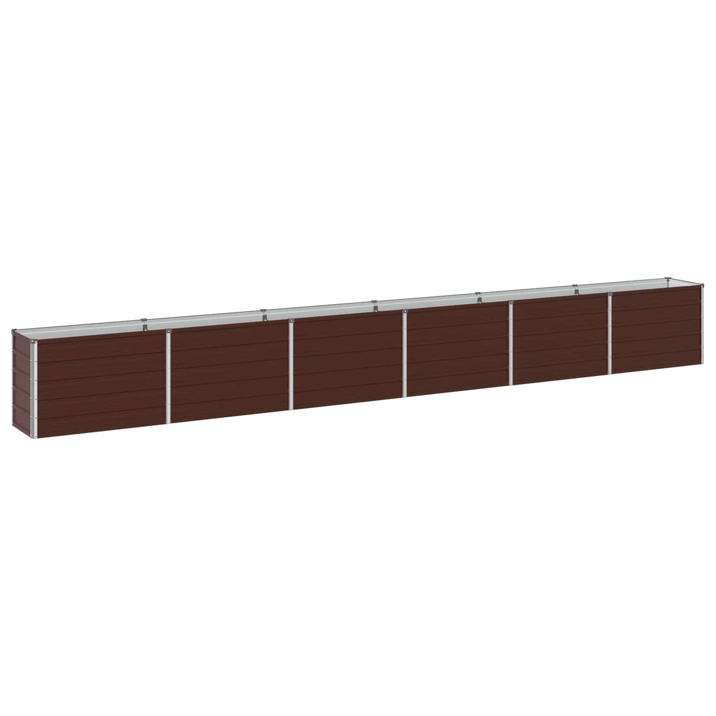 Raised Garden Bed Brown 480 x 40 x 55 cm cold-rolled steel