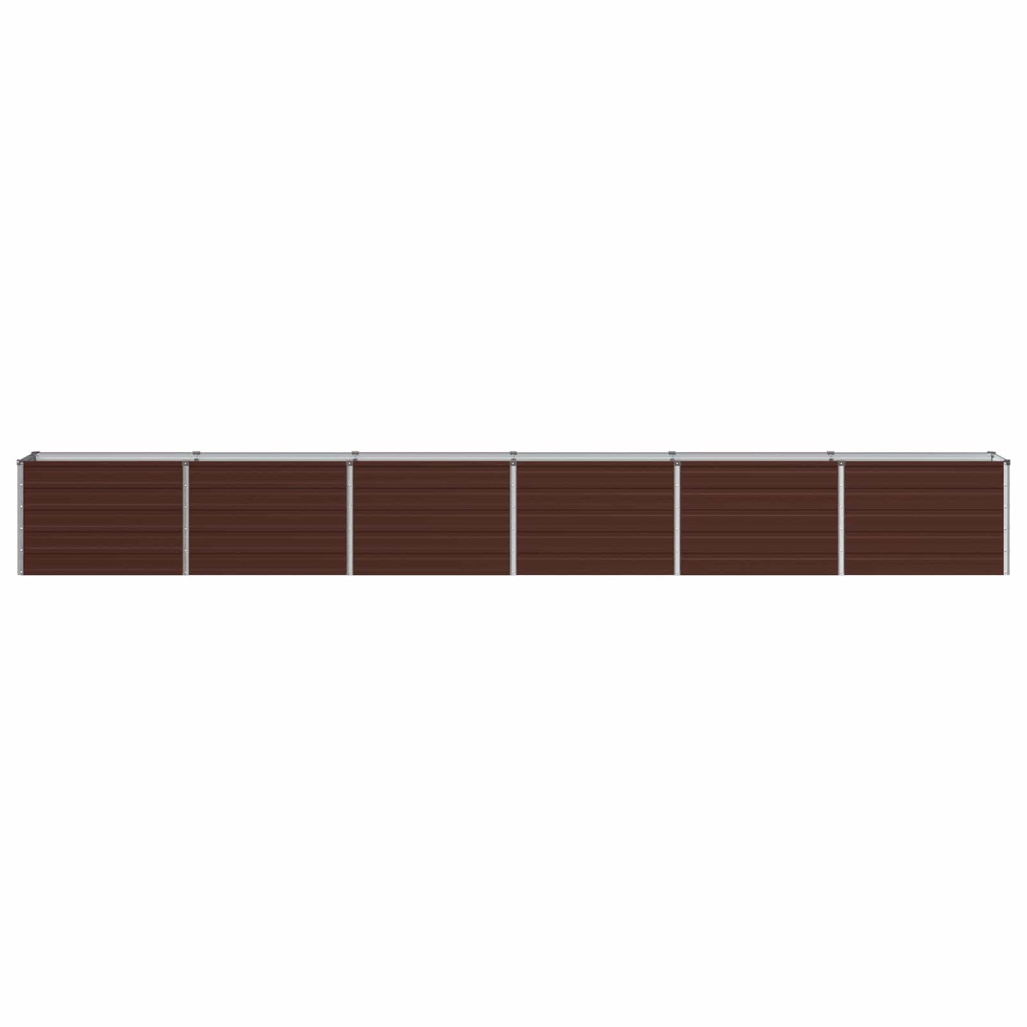 Raised Garden Bed Brown 480 x 40 x 55 cm cold-rolled steel