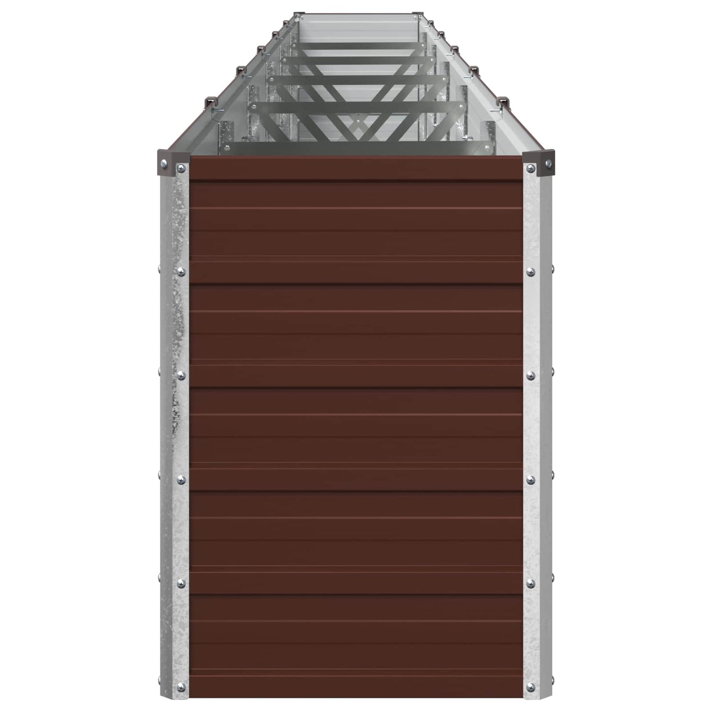 Raised Garden Bed Brown 480 x 40 x 55 cm cold-rolled steel