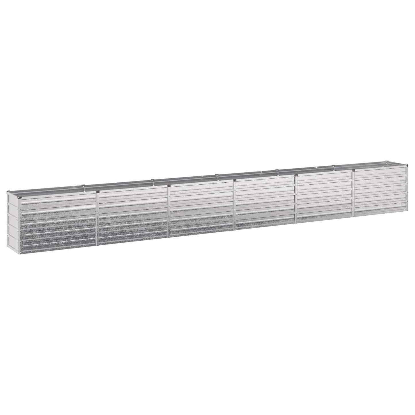 Raised Garden Bed Silver 480 x 40 x 55 cm galvanized