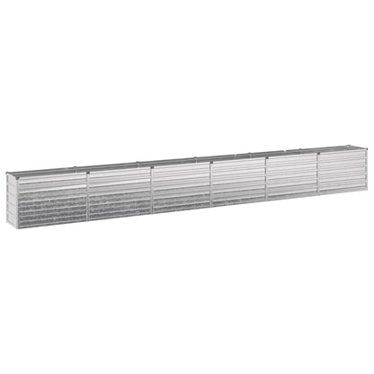 Raised Garden Bed Silver 480 x 40 x 55 cm galvanized