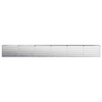 Raised Garden Bed Silver 480 x 40 x 55 cm galvanized