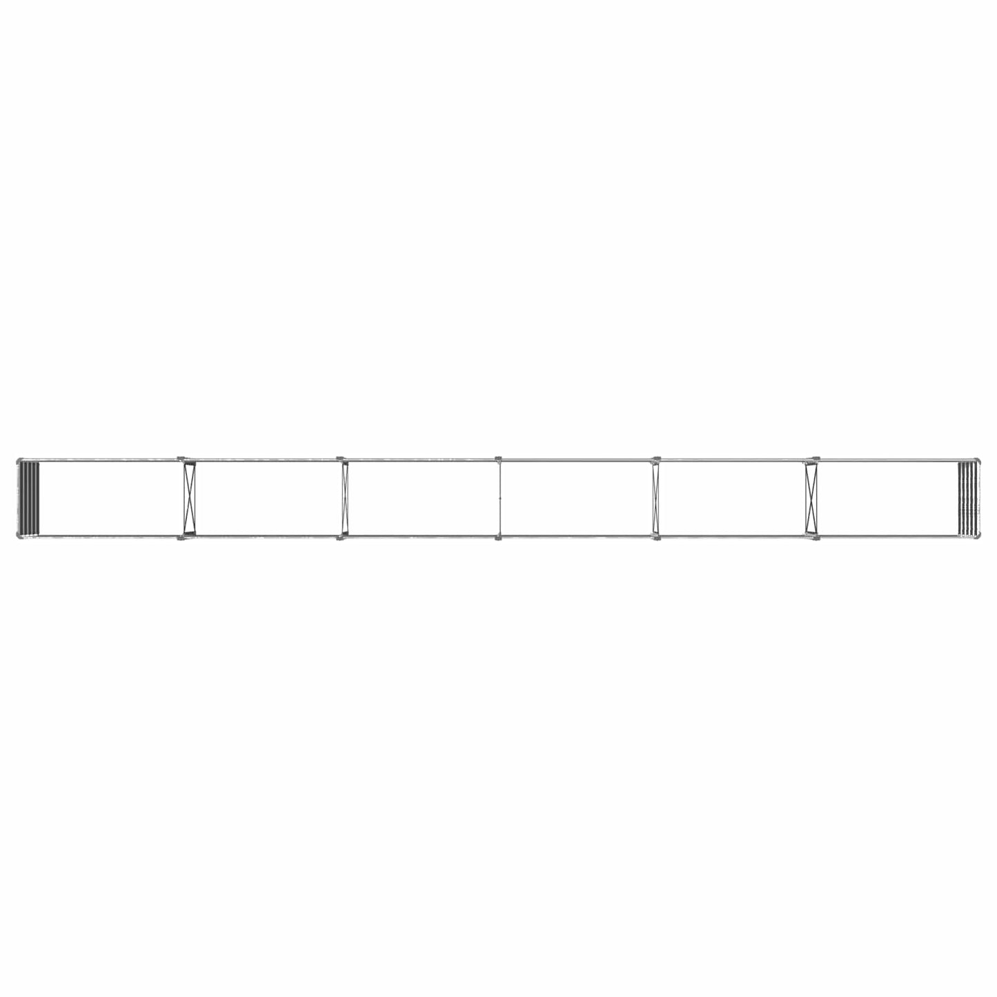 Raised Garden Bed Silver 480 x 40 x 55 cm galvanized
