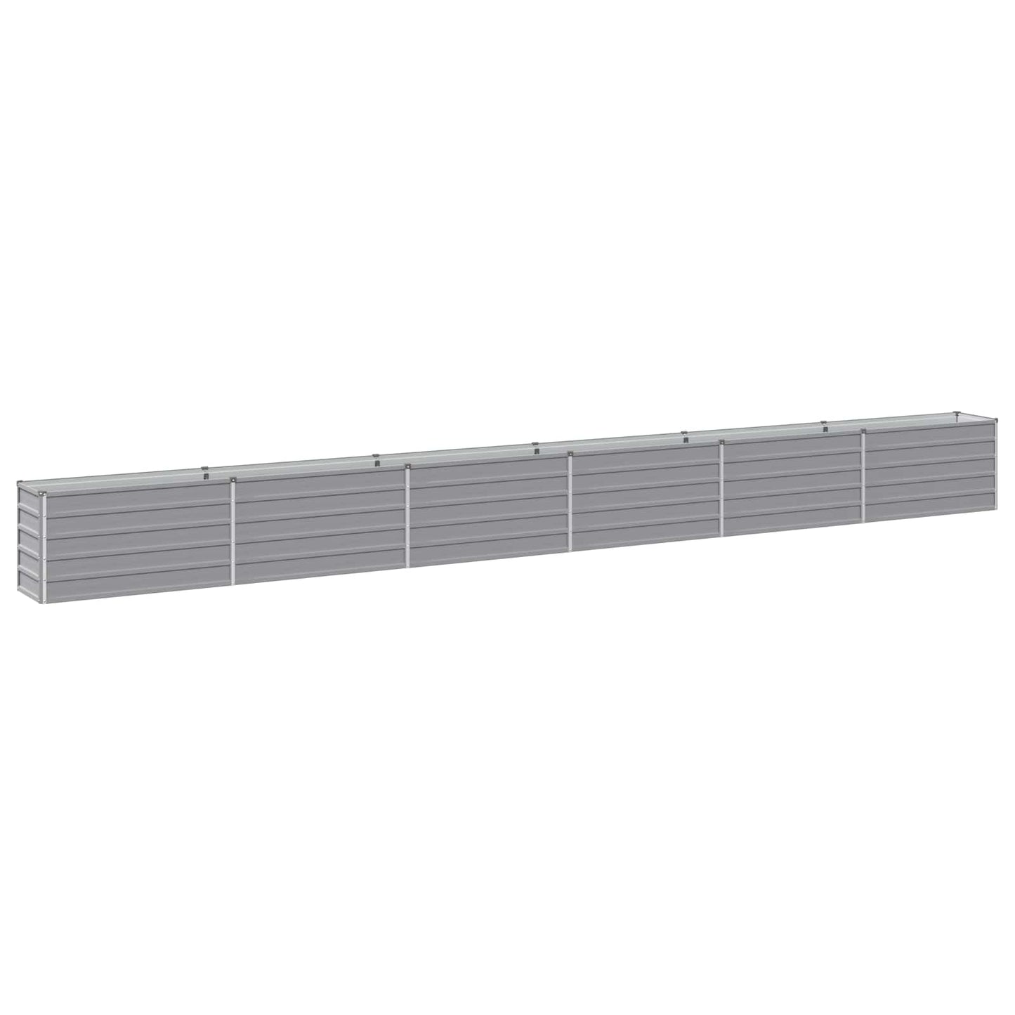 Raised Garden Bed Grey 600 x 40 x 55 cm cold-rolled steel