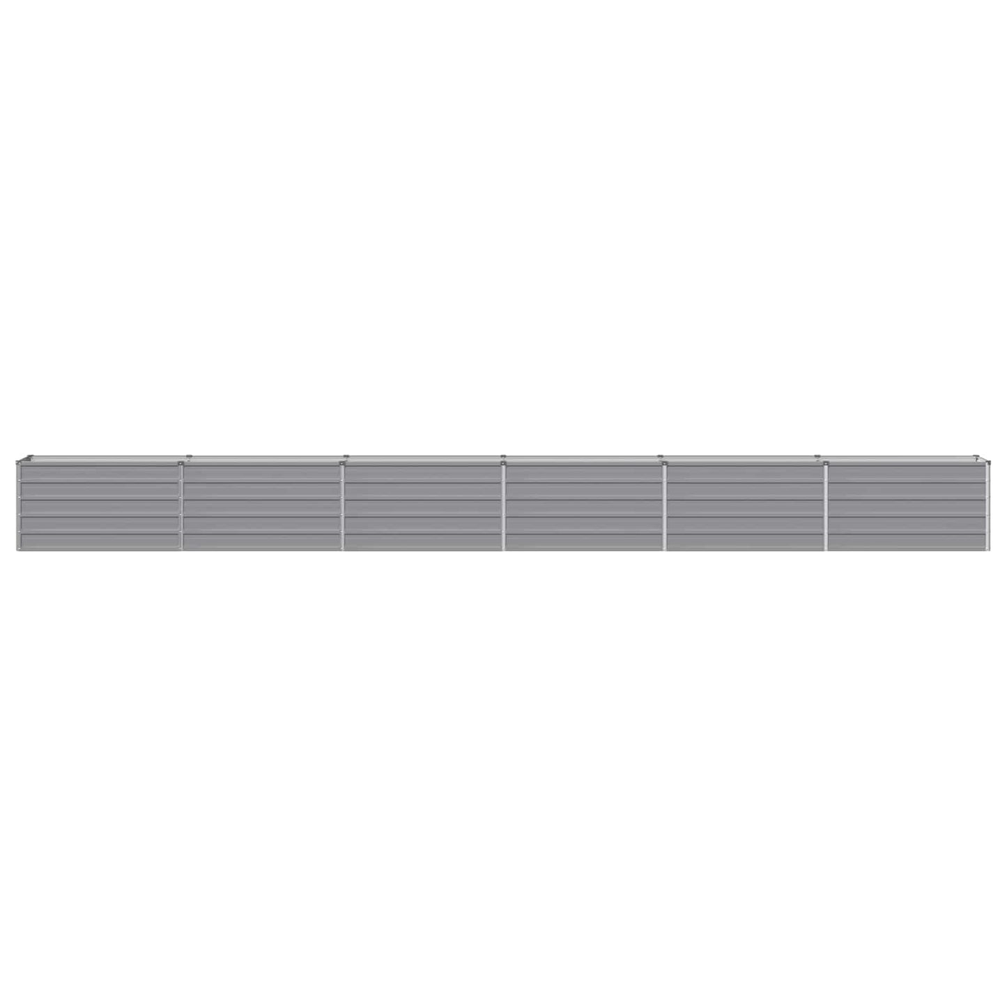 Raised Garden Bed Grey 600 x 40 x 55 cm cold-rolled steel