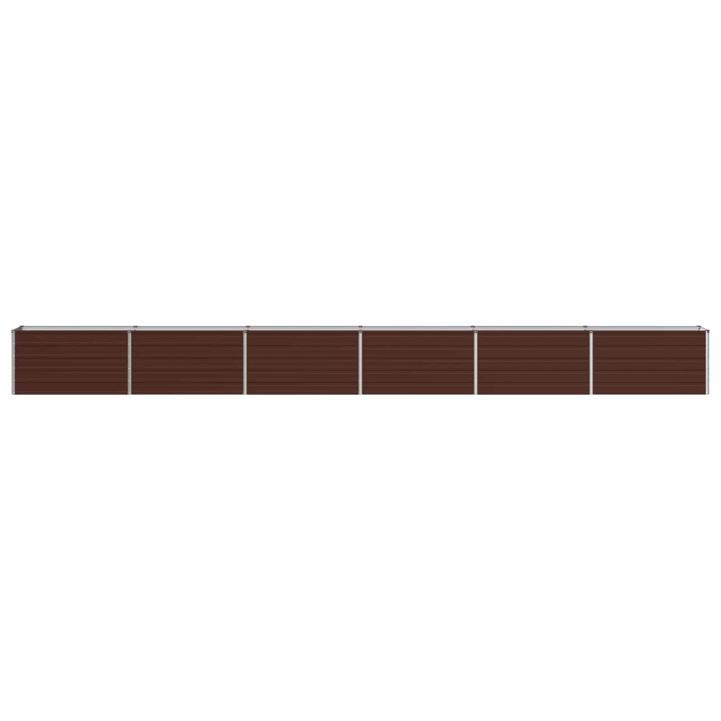 Raised Garden Bed Brown 600 x 40 x 55 cm cold-rolled steel