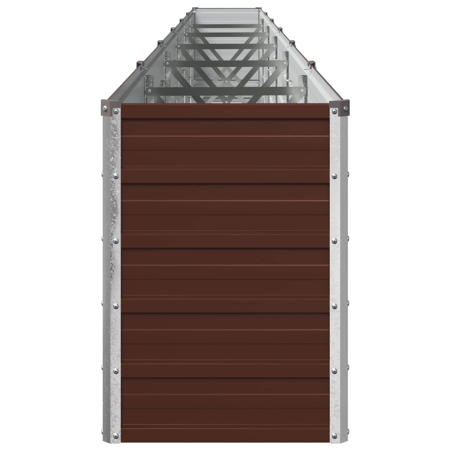 Raised Garden Bed Brown 600 x 40 x 55 cm cold-rolled steel