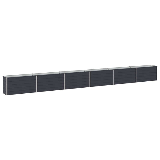 Raised Garden Bed Anthracite 600 x 40 x 55 cm cold-rolled steel