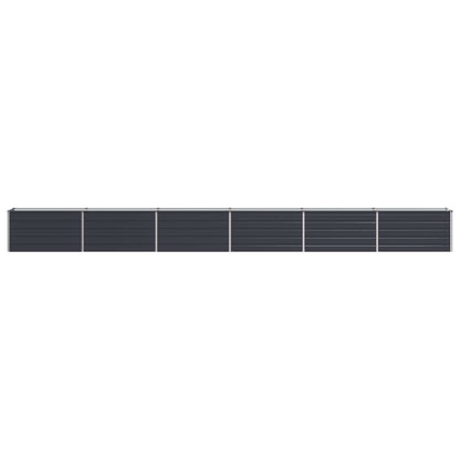 Raised Garden Bed Anthracite 600 x 40 x 55 cm cold-rolled steel