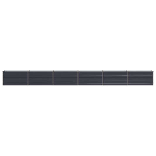 Raised Garden Bed Anthracite 600 x 40 x 55 cm cold-rolled steel