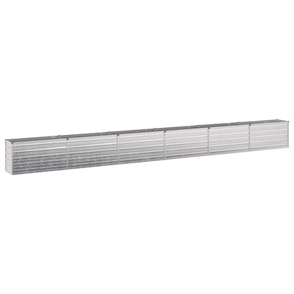Raised Garden Bed Silver 600 x 40 x 55 cm galvanized