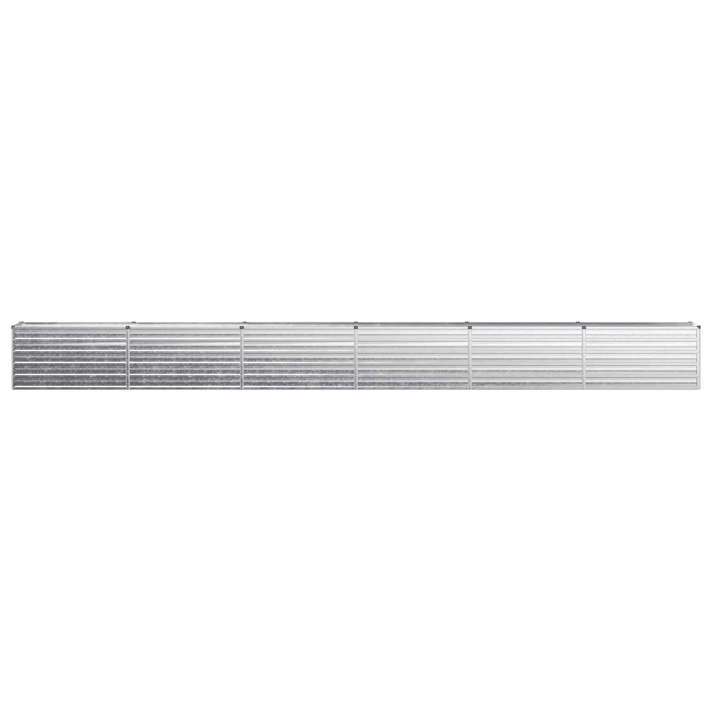 Raised Garden Bed Silver 600 x 40 x 55 cm galvanized