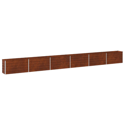 Raised Garden Bed Rusty 600 x 40 x 55 cm corton