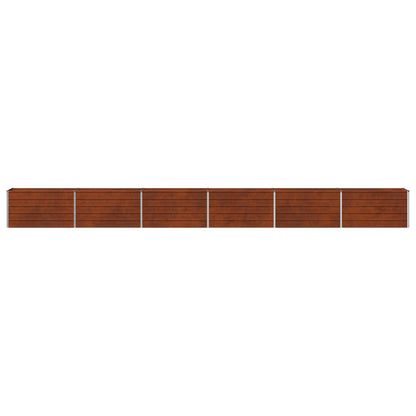 Raised Garden Bed Rusty 600 x 40 x 55 cm corton