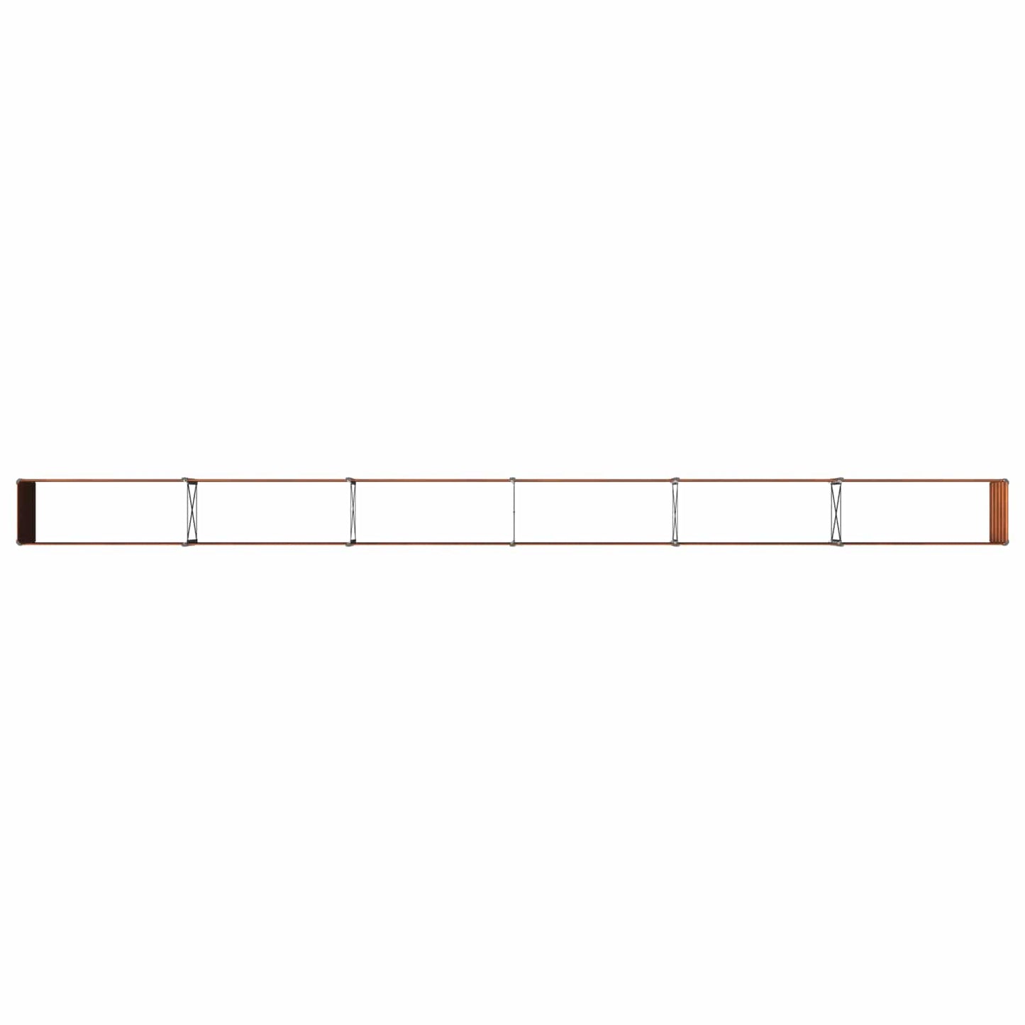 Raised Garden Bed Rusty 600 x 40 x 55 cm corton