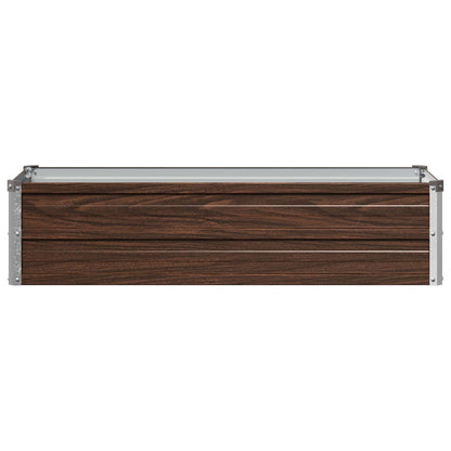 Raised Garden Bed Black 100 x 40 x 24 cm cold-rolled steel