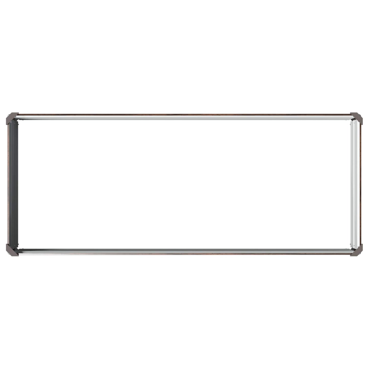 Raised Garden Bed Black 100 x 40 x 24 cm cold-rolled steel