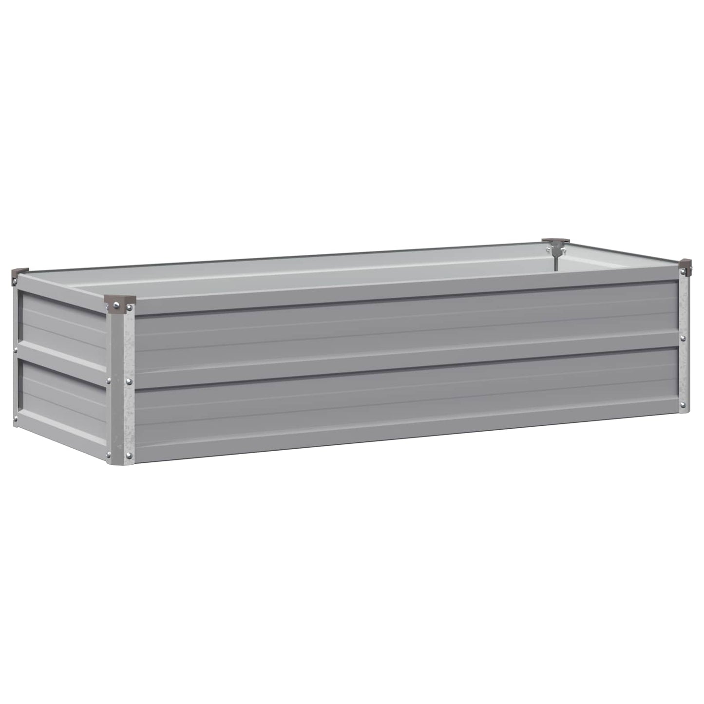 Raised Garden Bed Grey 100 x 40 x 24 cm cold-rolled steel