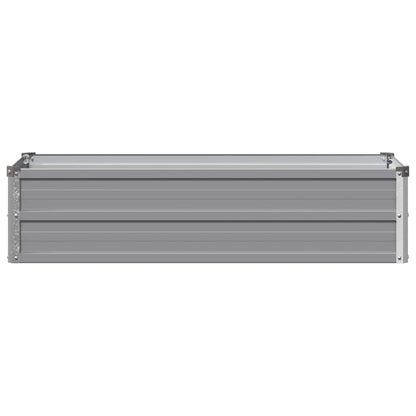 Raised Garden Bed Grey 100 x 40 x 24 cm cold-rolled steel