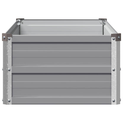 Raised Garden Bed Grey 100 x 40 x 24 cm cold-rolled steel